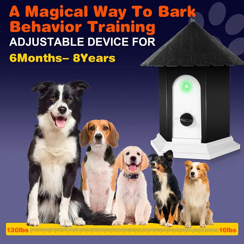 Outdoor Waterproof 2-in-1 Ultrasonic Dog Barking Control & Dog Training Tool-3