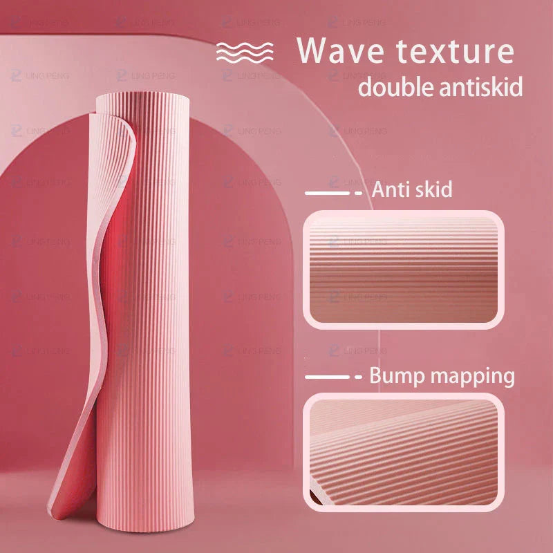 Thick Non-Slip Yoga Mat for Home Fitness-3