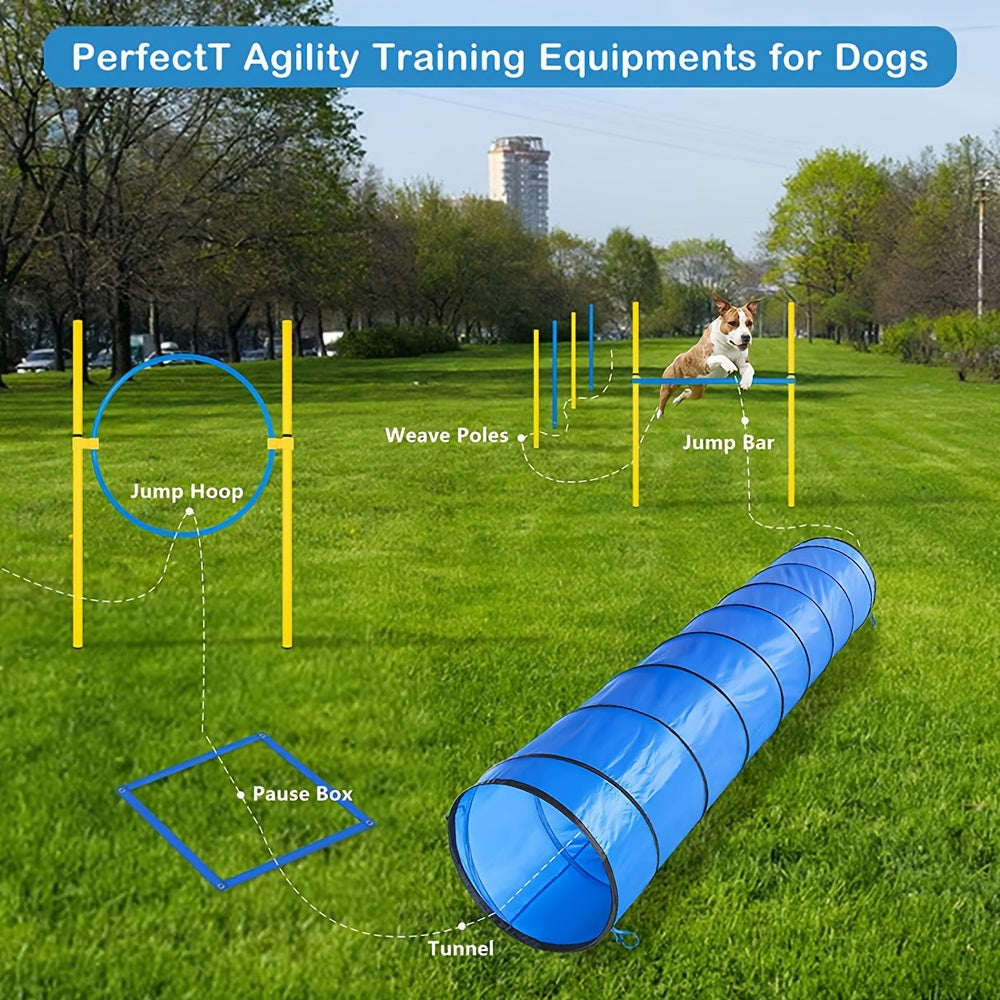 Foldable Dog Agility Training Tunnel-2