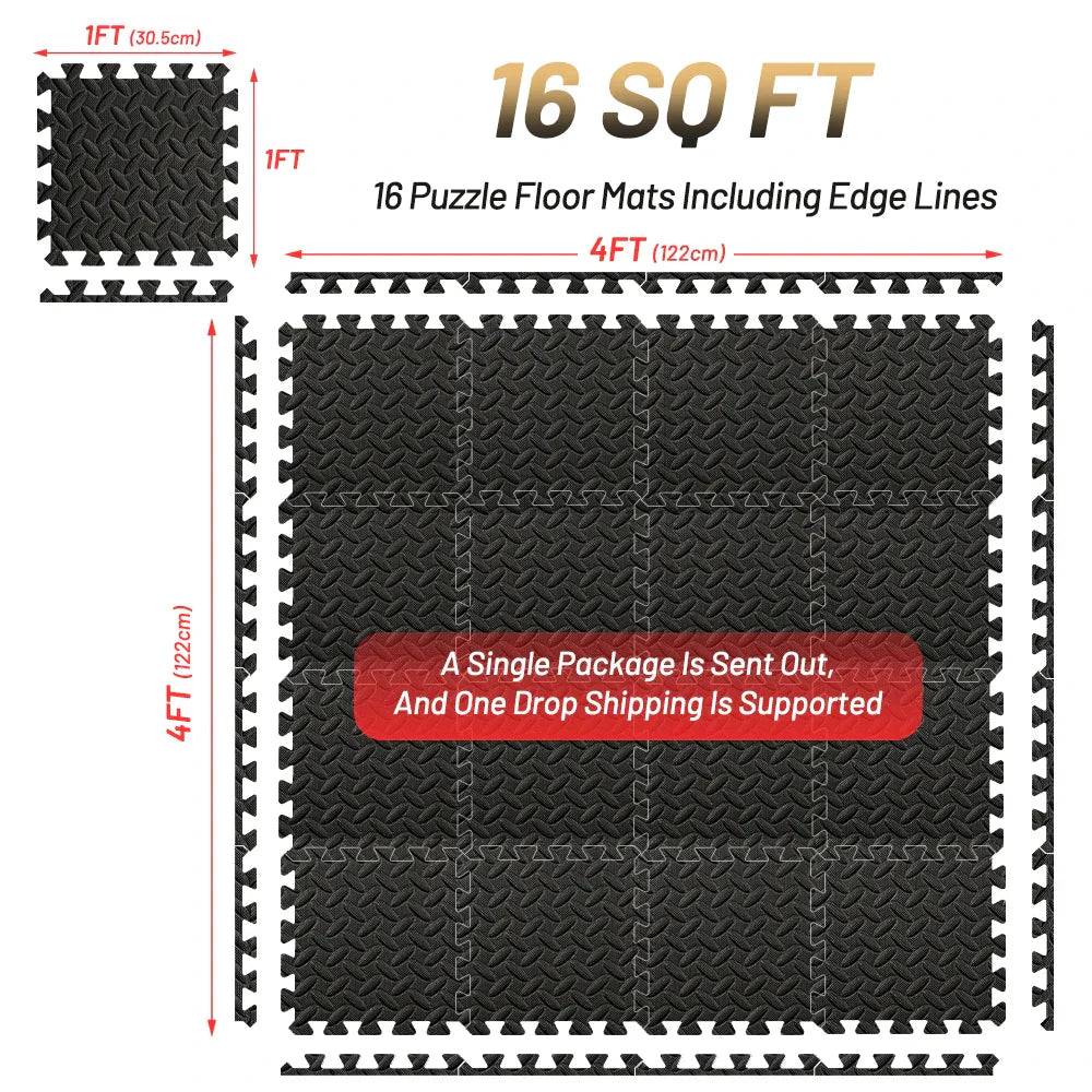 EVA Foam Anti-Slip Puzzle Exercise Mat for Home Gym-3