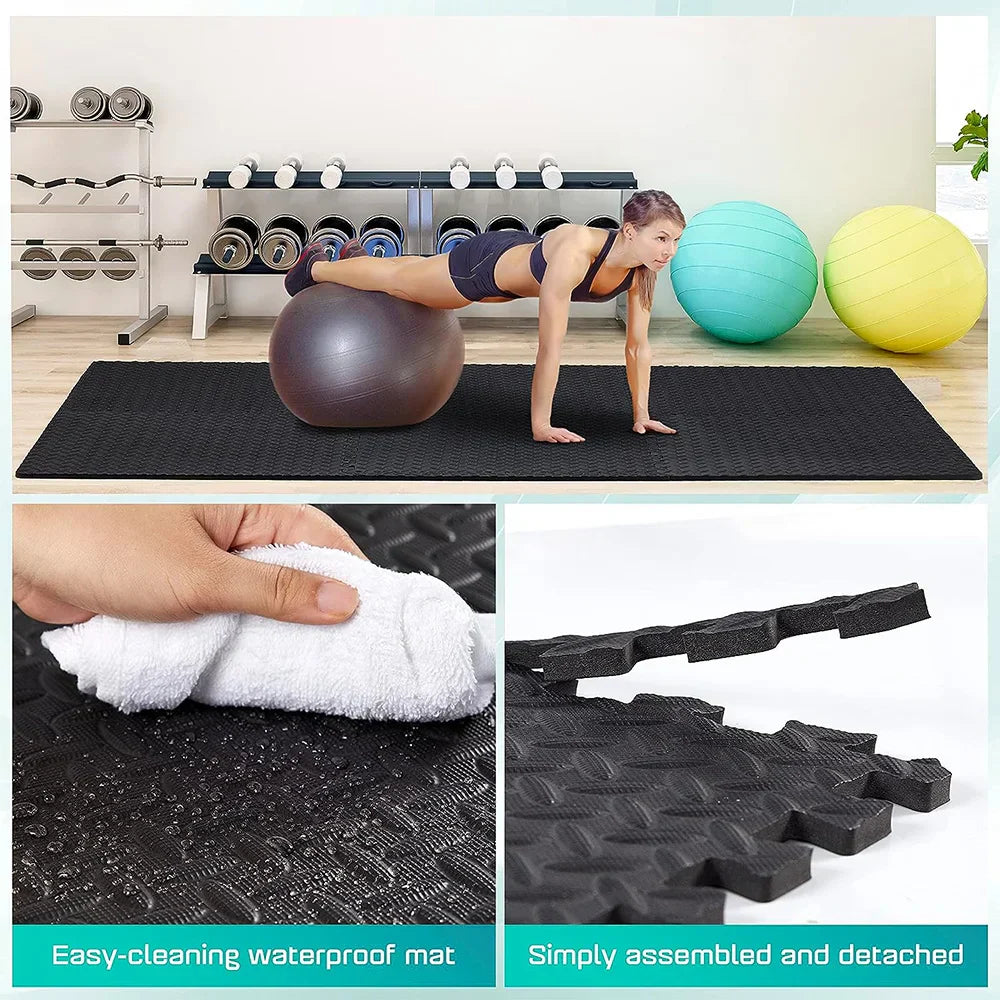 EVA Foam Anti-Slip Puzzle Exercise Mat for Home Gym-2