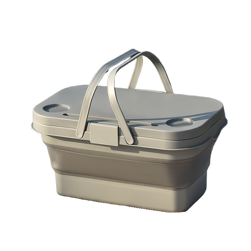 2-in-1 Picnic Basket Cooler with Table-0