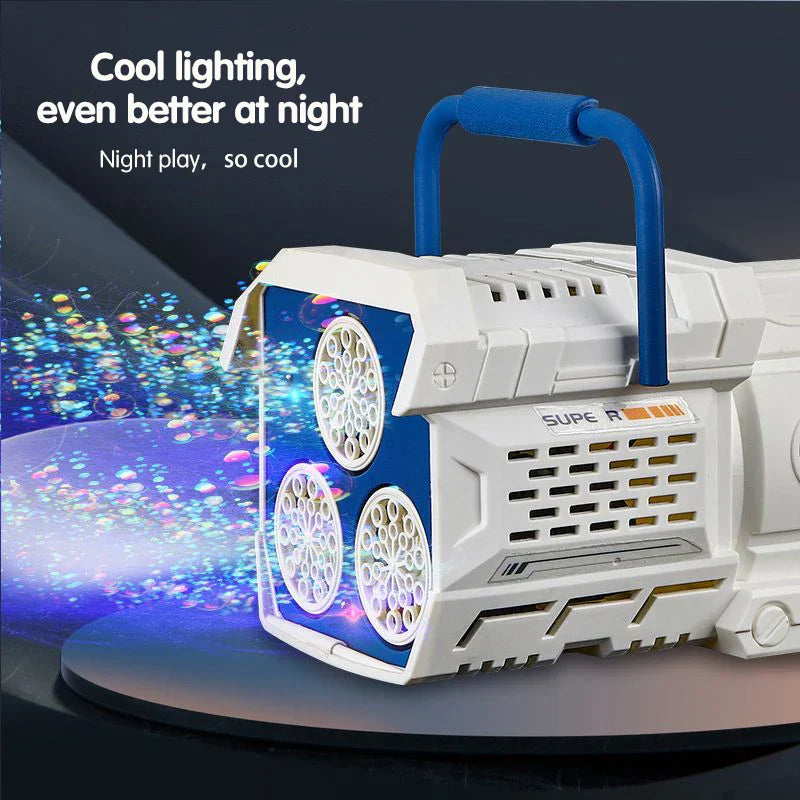 60-Hole LED Light Bubble Gun Toy for Kids-3