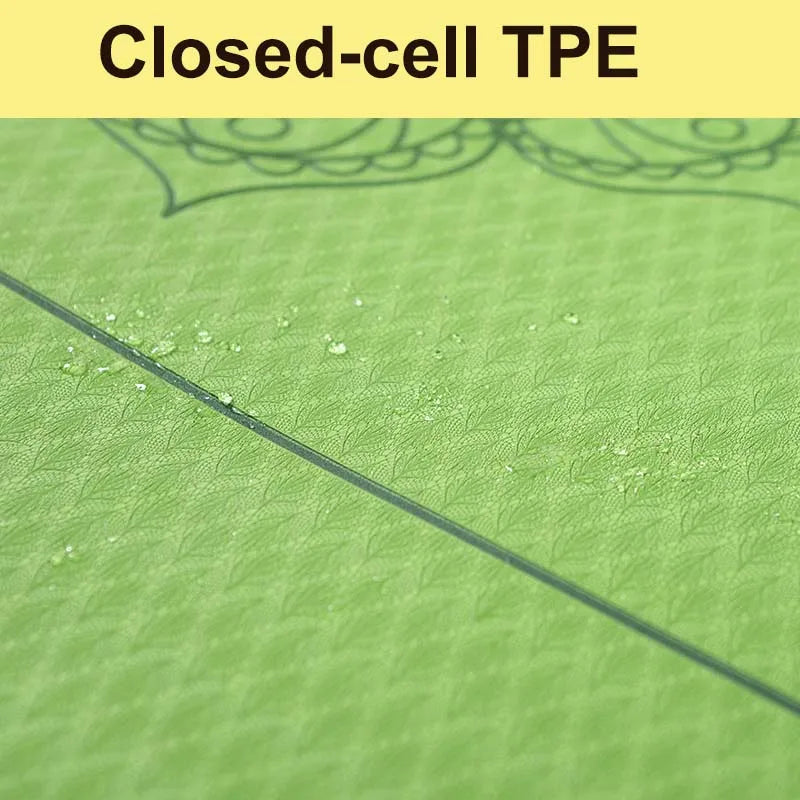 6mm Non-Slip TPE Yoga Mat for Fitness-2