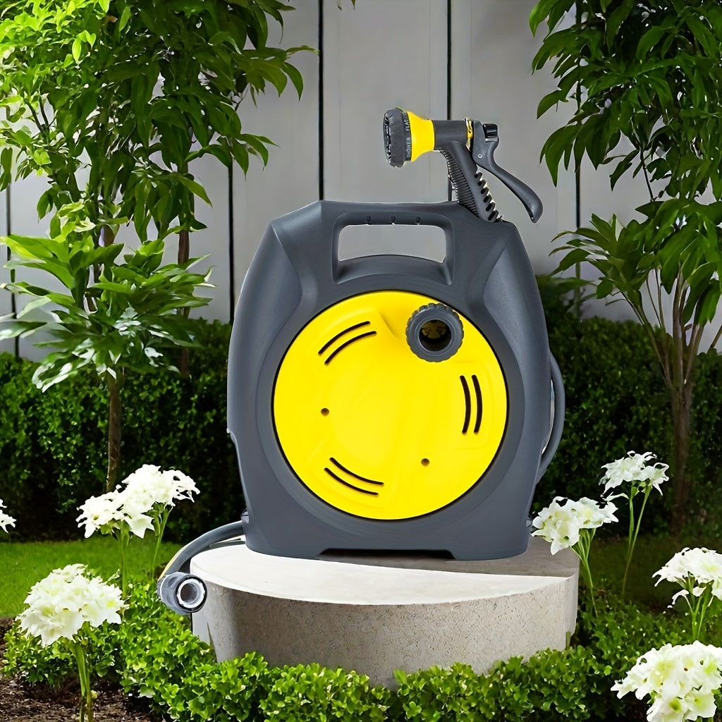 Garden Hose Reel Trolley with Hose-4