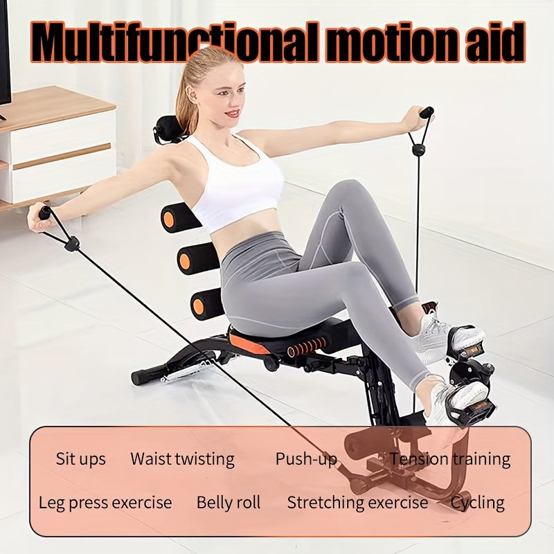 6-in-1 Home Gym Ab Crunch Leg Bench-3