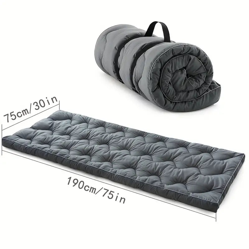 Thickened Single Mattress Topper - Portable Roll Up & Foldable Pad for Camping-2