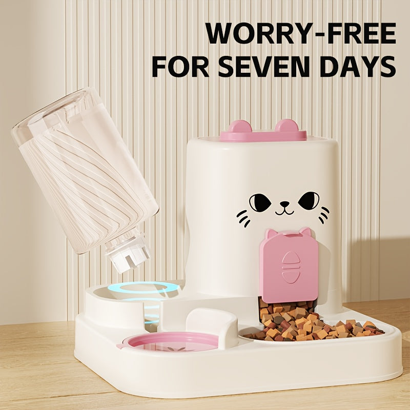 Automatic Cat Feeder and Water Dispenser Set-3