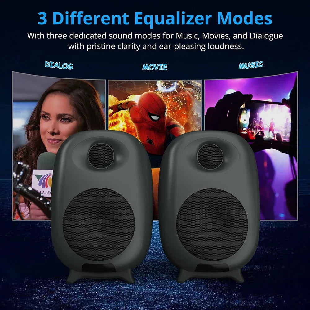 60W Gaming Bluetooth Speaker Soundbar for PC & TV (Black)-3