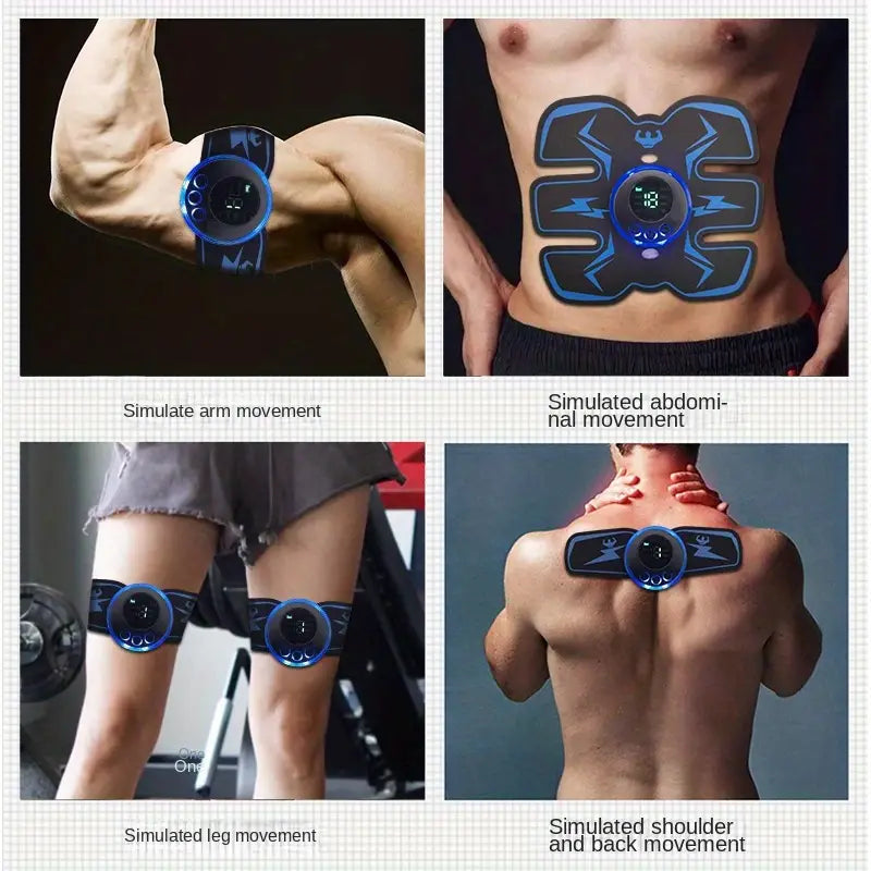 Rechargeable Remote Control Abdominal Muscle Toner, Muscle Trainer, Body Muscle Stimulator EMS Massager- Tone Your Abs, Hips, And Buttocks At Home-4