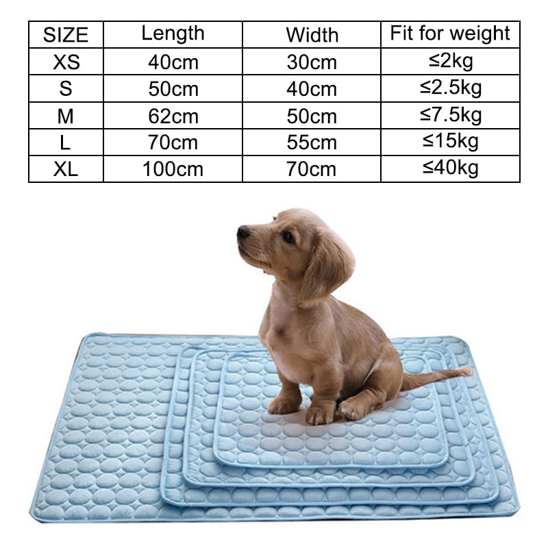 Dog Mat Cooling Summer Pad Mat For Dogs Cat Blanket Sofa Breathable Pet Dog Bed Summer Washable For Small Medium Large Dogs Car-2