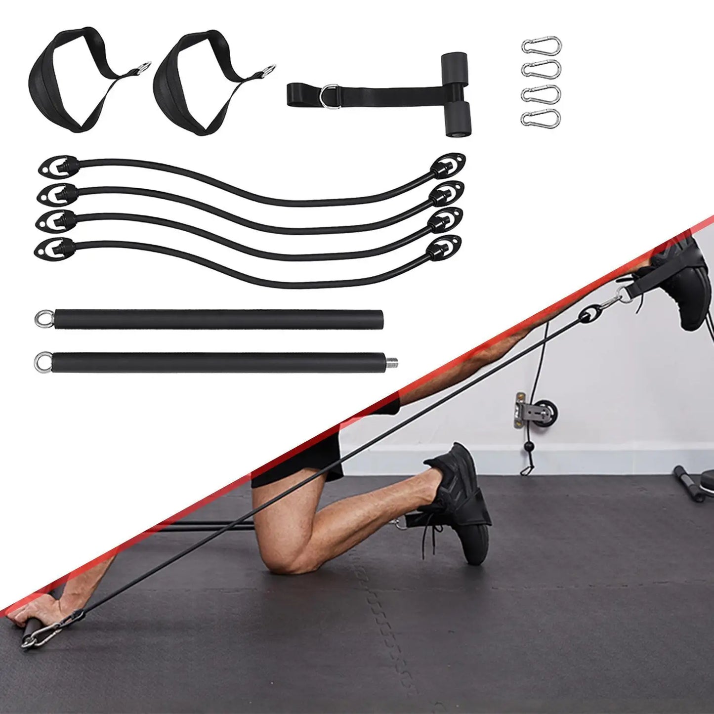 Professional Pilates Bar Kit for Home Workouts-4