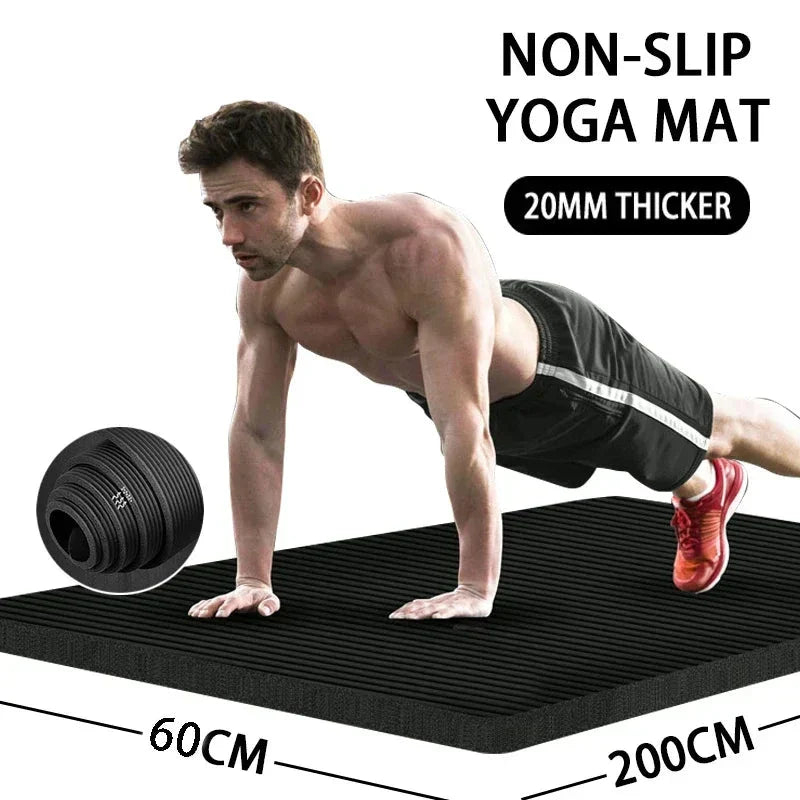 Premium Extra Thick Non-Slip Yoga Mat for Home Workouts-1