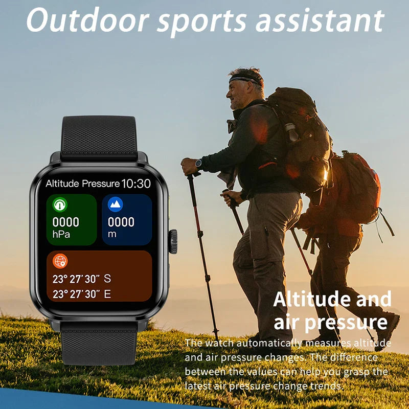 Smart Bluetooth Fitness Tracker Watch with Voice Assistant and Magnetic Charging-1