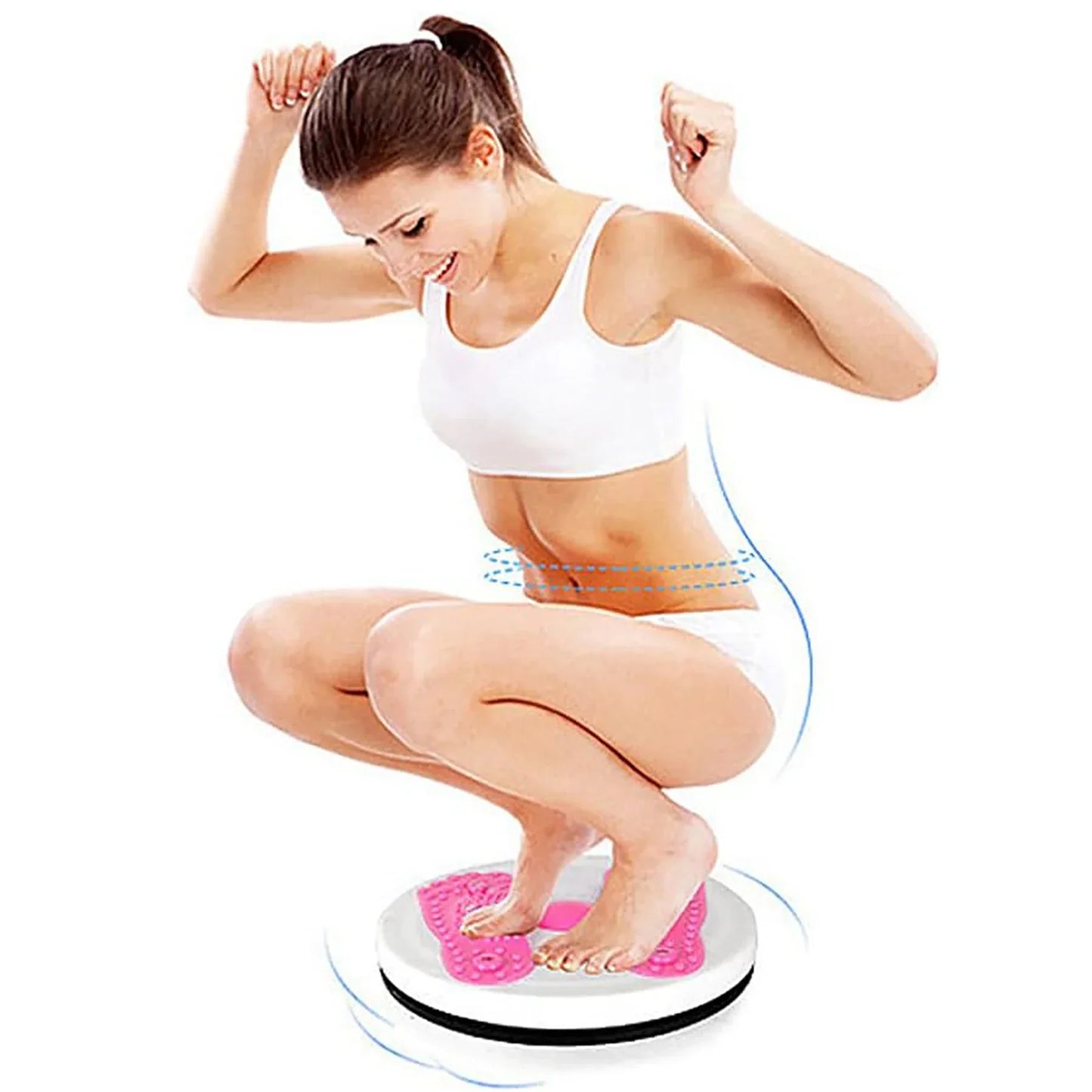 Waist Twisting Disc Abdominal Fitness Rotary Board Purple-3