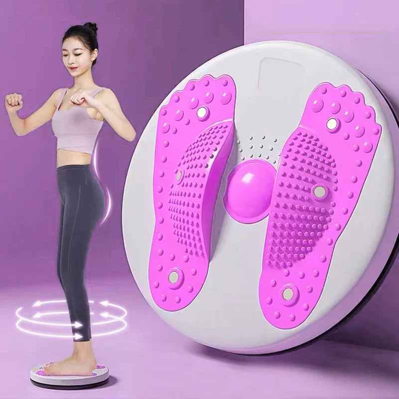 Waist Twisting Disc Abdominal Fitness Rotary Board Purple-1