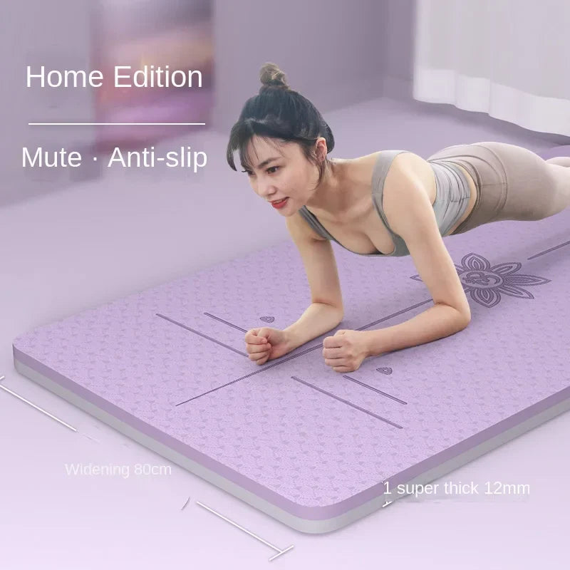 Thickened TPE Yoga Mat for Home Gym-1