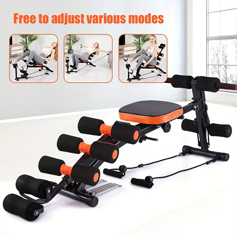 6-in-1 Home Gym Ab Crunch Leg Bench-1
