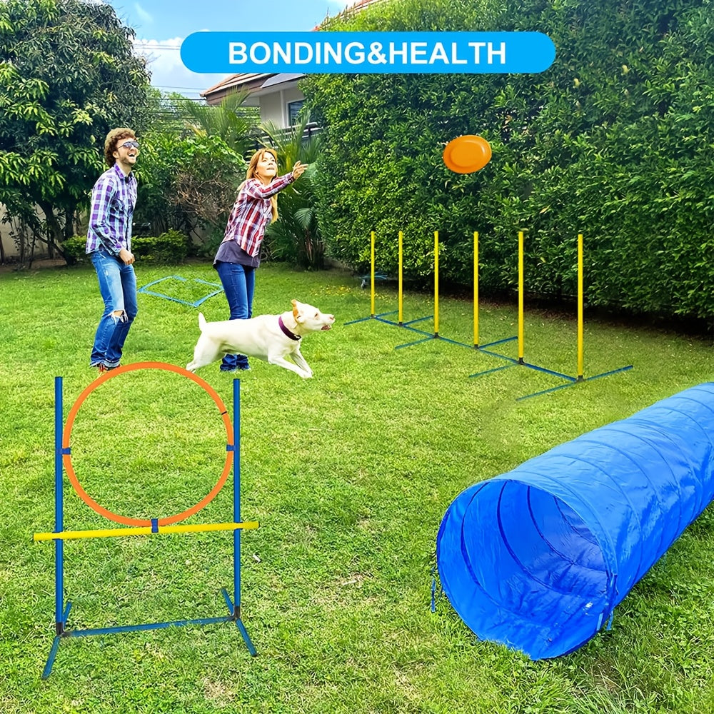 Foldable Dog Agility Training Tunnel-3