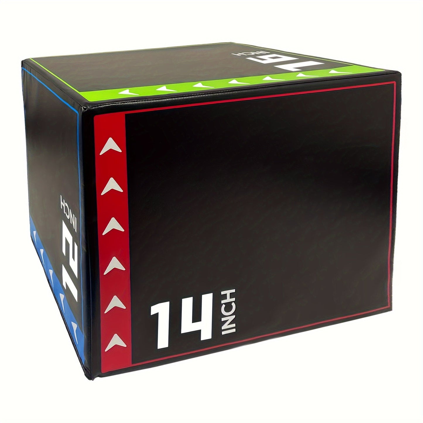 Versatile 3-in-1 Jump Box & Fitness Step(Black)-0