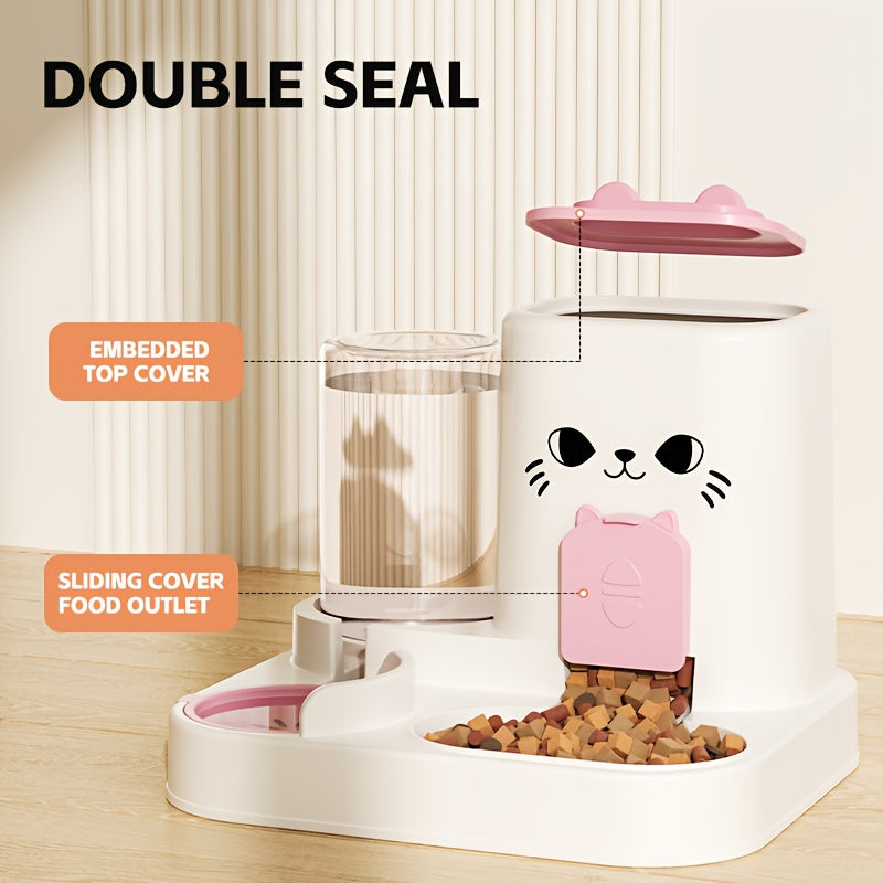 Automatic Cat Feeder and Water Dispenser Set-2