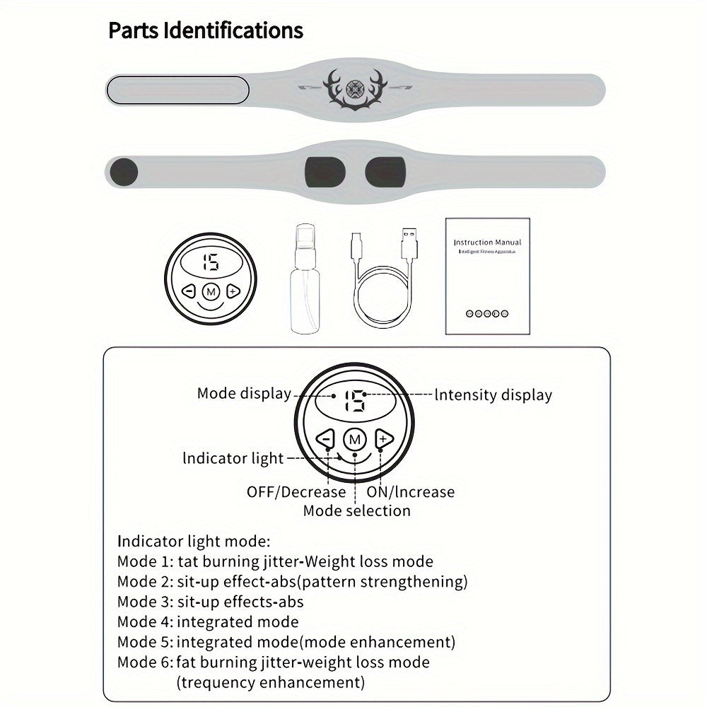 Abdominal Muscle Trainer - Fitness Belt(Blue)-1