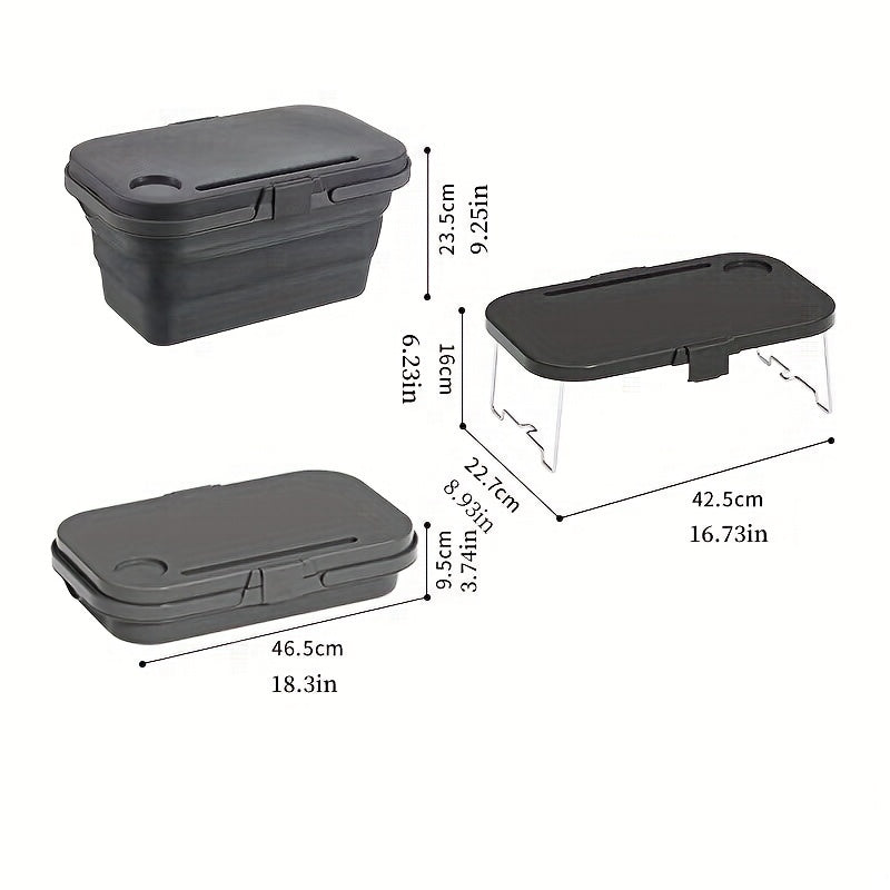 2-in-1 Picnic Basket Cooler with Table-1