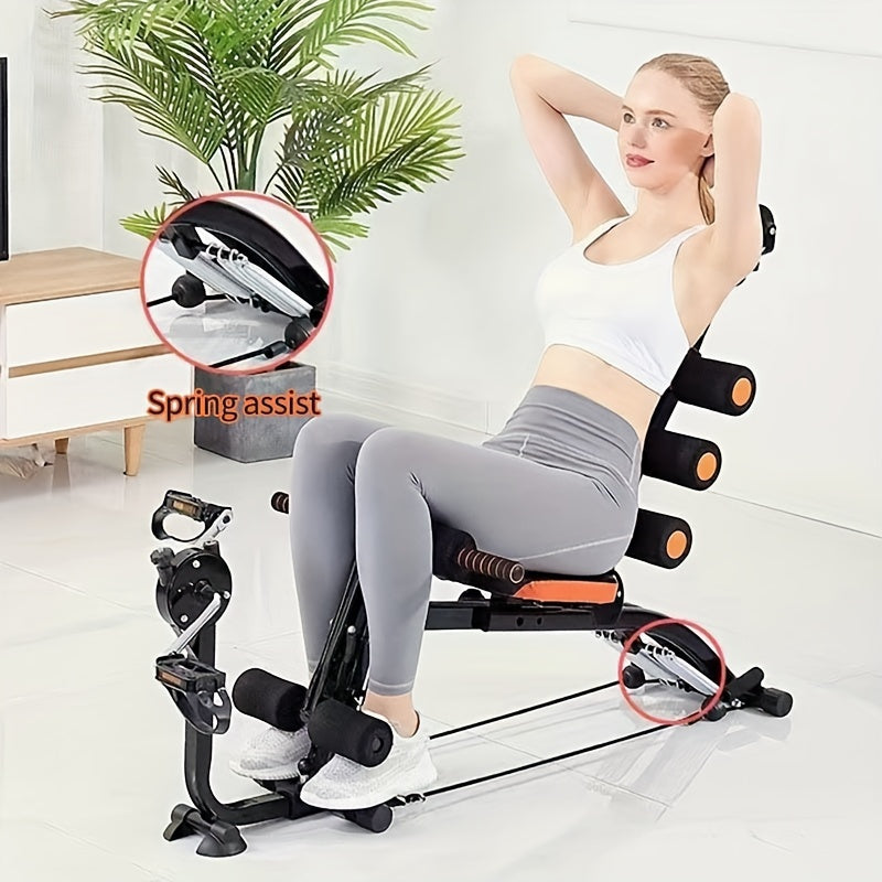 6-in-1 Home Gym Ab Crunch Leg Bench-4