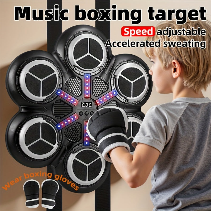 6-Key Music Boxing Wall Target for Home Training-3