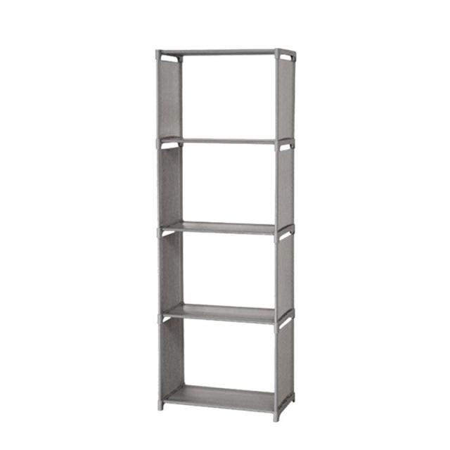 5 Layer Bookshelf Storage Rack Magazine Bookcase Display Shelves Storage Unit Organizer Debris Rack Home Furniture-2