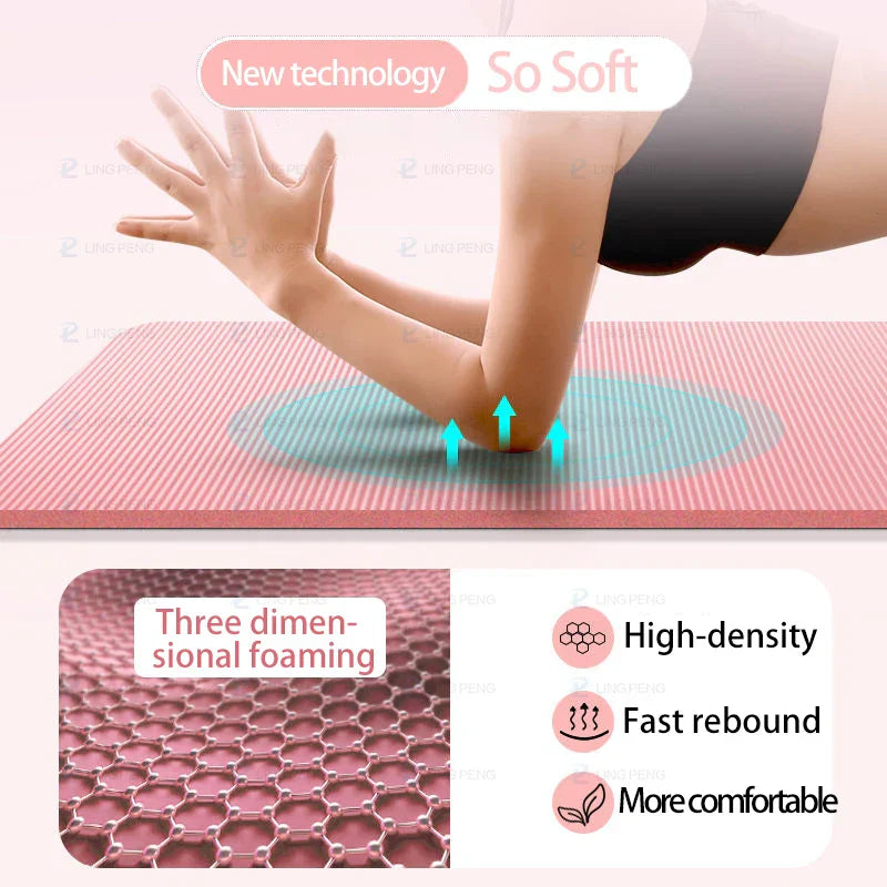 Thick Non-Slip Yoga Mat for Home Fitness-2