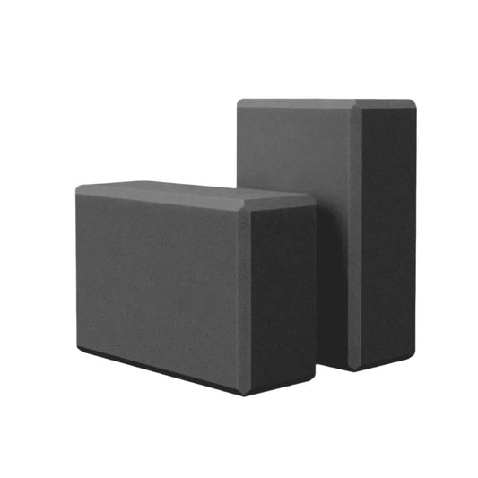 2PCS Yoga Blocks Foam Brick for Pilates & Fitness (Black)-0