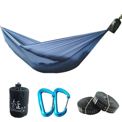 Ultralight Outdoor Camping Nylon Hammock with Hooks-0