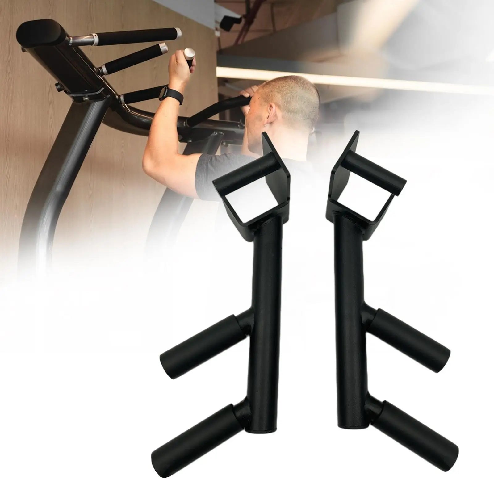 Fitness Dips Bars Attachments for Power Racks-1
