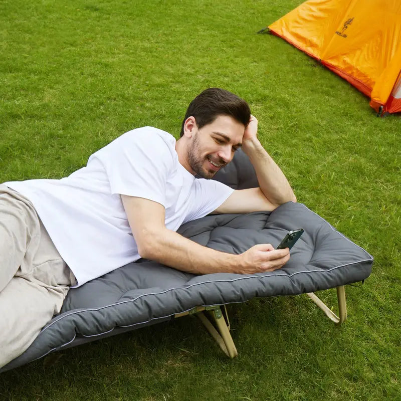 Thickened Single Mattress Topper - Portable Roll Up & Foldable Pad for Camping-4