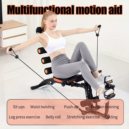6-in-1 Home Gym Ab Crunch Leg Bench-3