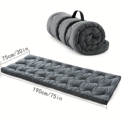 Thickened Single Mattress Topper - Portable Roll Up & Foldable Pad for Camping-2