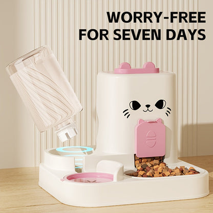 Automatic Cat Feeder and Water Dispenser Set-3
