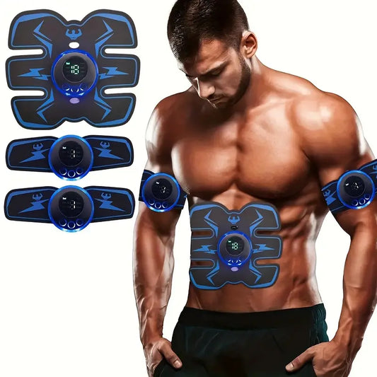 Rechargeable Remote Control Abdominal Muscle Toner, Muscle Trainer, Body Muscle Stimulator EMS Massager- Tone Your Abs, Hips, And Buttocks At Home-0