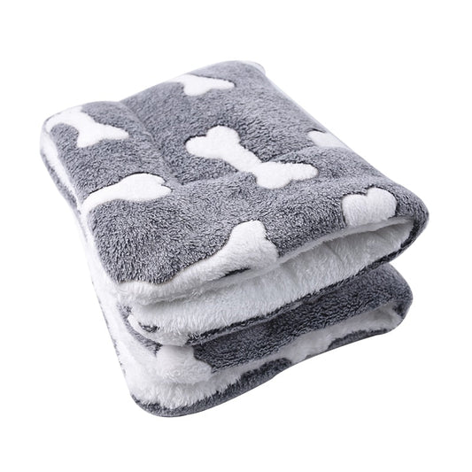 Pet Blanket Dog Bed Cat Mat Flannel Thickened Accessories Keep Warm In Winter Sleeping For Sofa Cushion Home Rug Supplies-0
