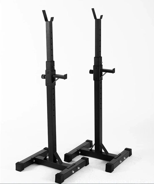 Black Split Squat Rack – Adjustable Household Fitness-0