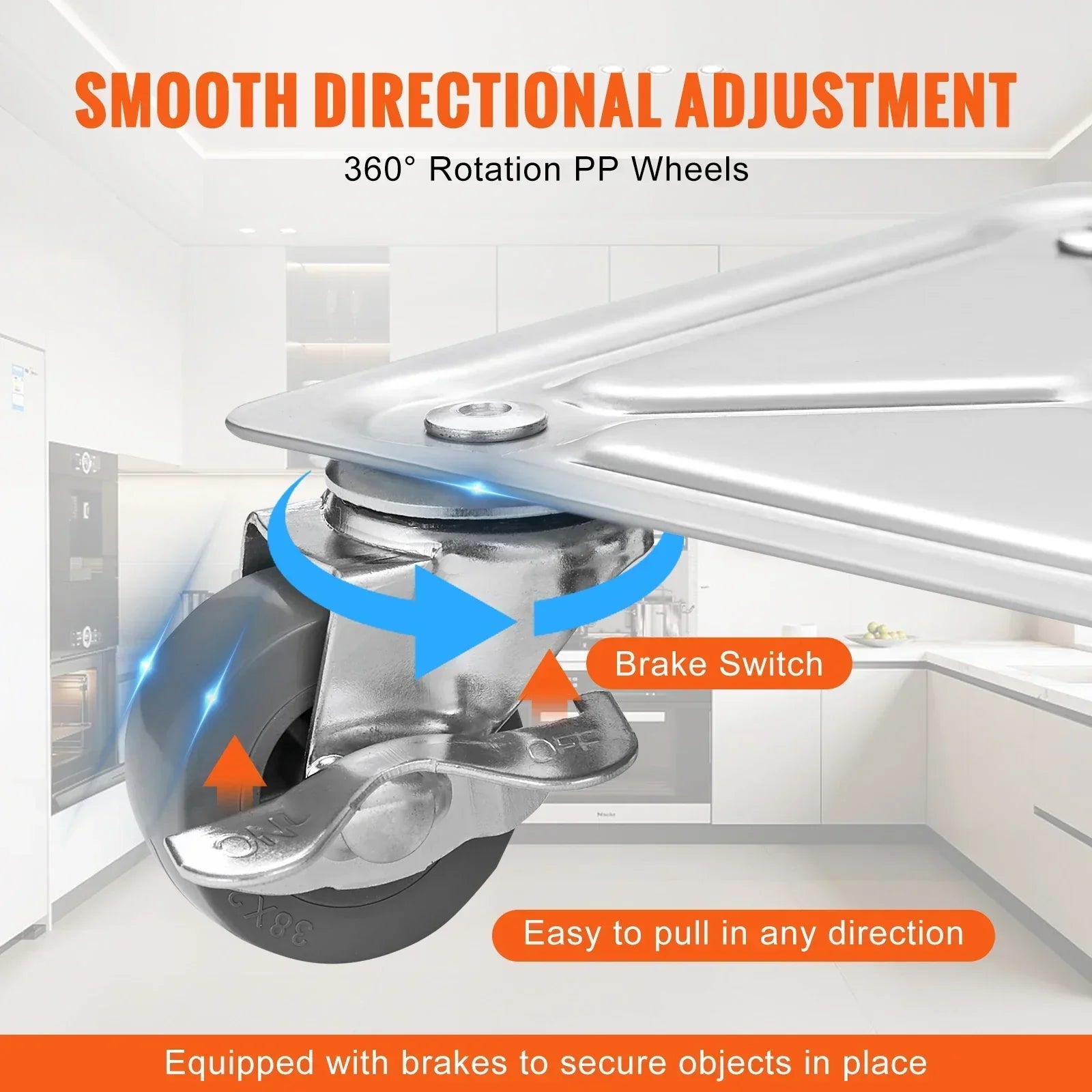 4pcs Industrial Machinery Mover - 360° Rotation, Heavy Furniture Transport-3