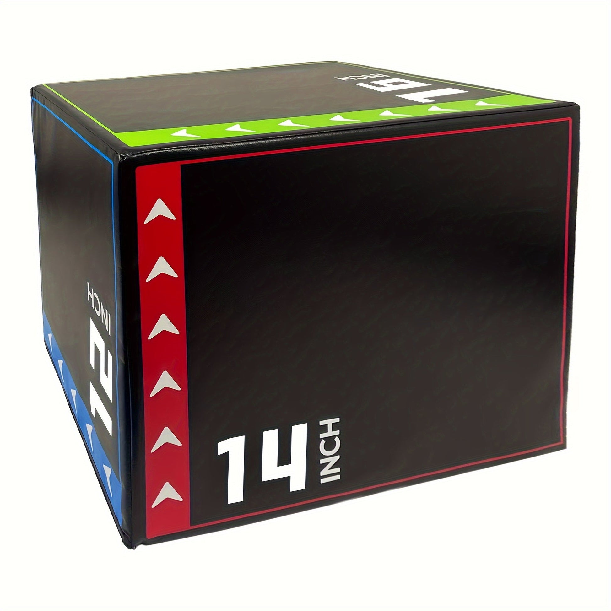 Versatile 3-in-1 Jump Box & Fitness Step(Black)-0