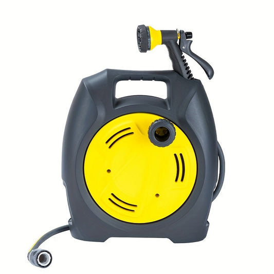 Garden Hose Reel Trolley with Hose-0