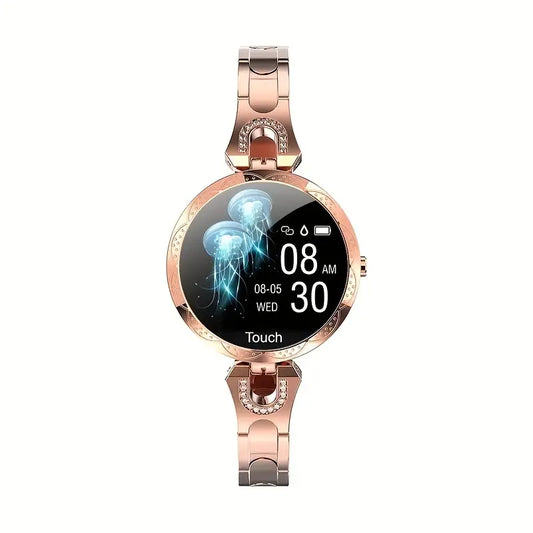 Rose Golden Women's Smartwatch - Health, Fitness, Sleep Tracker-0