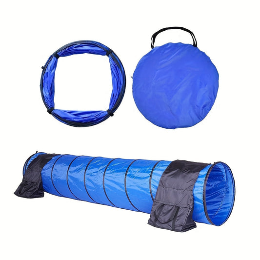 Foldable Dog Agility Training Tunnel-0