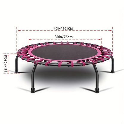 40-Inch Fitness Trampoline for Adults & Outdoor Use-1