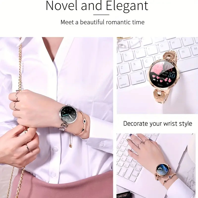 Rose Golden Women's Smartwatch - Health, Fitness, Sleep Tracker-2