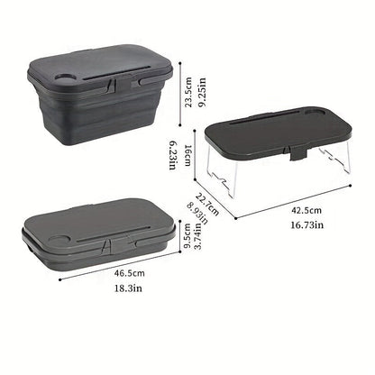 2-in-1 Picnic Basket Cooler with Table-1