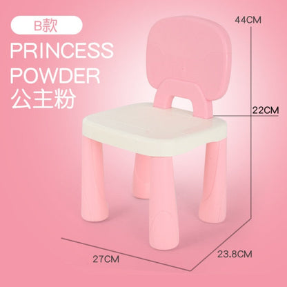Back Plastic Desks And Chairs Home Learning Building Block Table Matching Stool-7